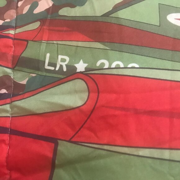 POTTERY BARN BEDSPREAD/COMFORTER CAMO FLIGHT COMMAND REVERSABLE 85"X68 - Picture 7 of 9